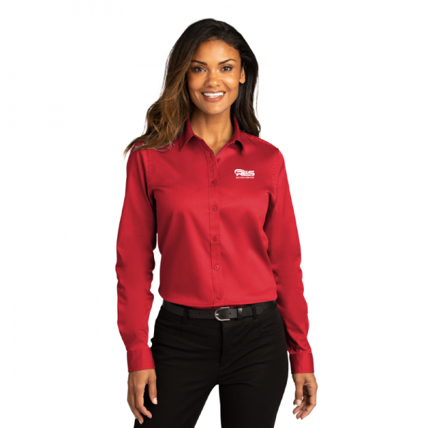 Women's Long Sleeve Twill Dress Shirt - LW808