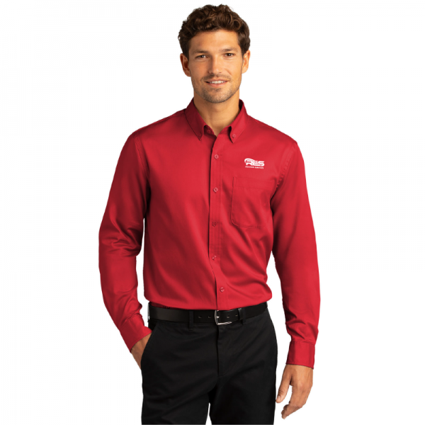 Men's Long Sleeve Twill Dress Shirt - W808